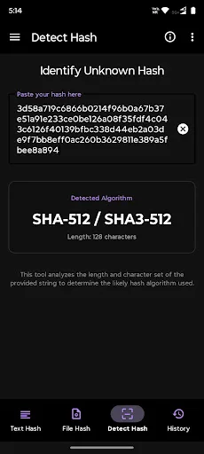 HashCalc: MD5, SHA-1, 256, 512 screenshot 5