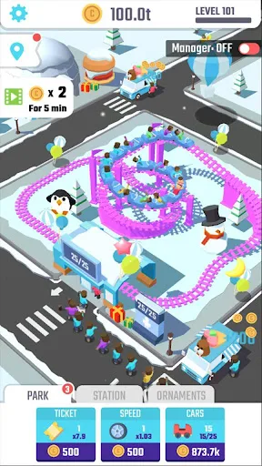 Idle Roller Coaster screenshot 5