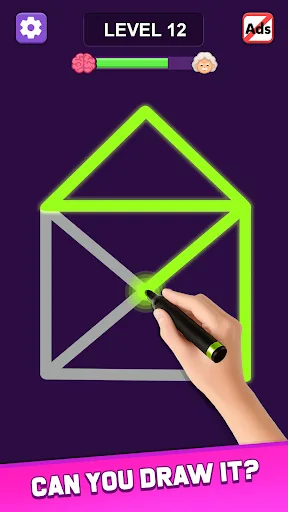 One Go Line Puzzle screenshot 1