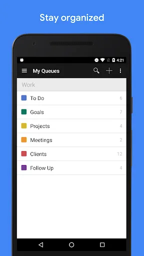GQueues | Tasks & To-Do Lists screenshot 1
