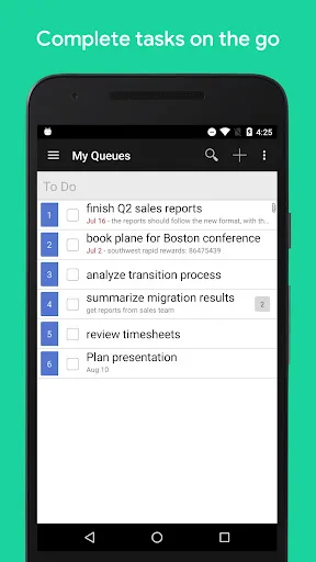 GQueues | Tasks & To-Do Lists screenshot 2