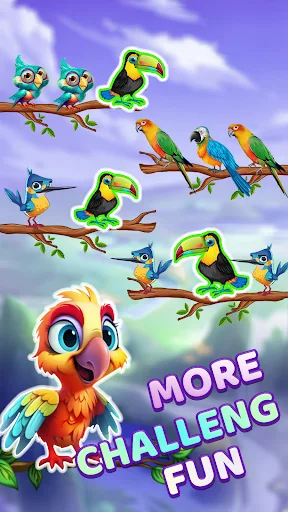 Bird Sort Puzzle Fun Game screenshot 2