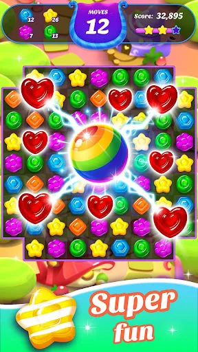 Gummy Candy Blast-Fun Match 3 screenshot 1