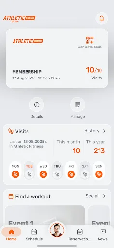 Athletic Fitness screenshot 1