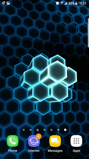 Fluid Hex 3D Live Wallpaper screenshot 1