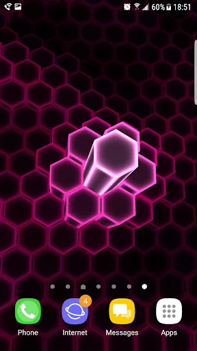 Fluid Hex 3D Live Wallpaper screenshot 2