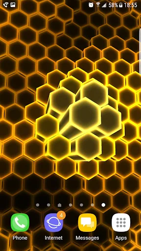 Fluid Hex 3D Live Wallpaper screenshot 4