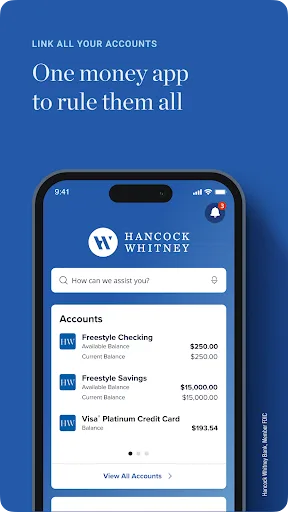 Hancock Whitney Bank screenshot 1