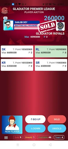 Super Player Auction screenshot 4