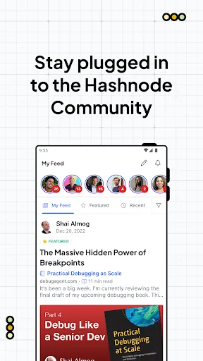 Hashnode: Dev Community screenshot 2
