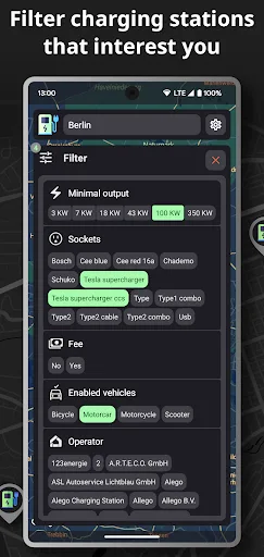 Charging stations screenshot 2