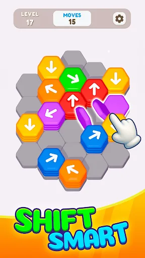 Hexa Shift - Logic Puzzle screenshot 2