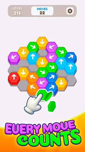 Hexa Shift - Logic Puzzle screenshot 3