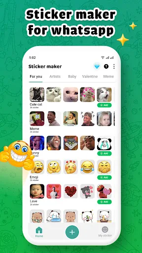 Sticker Maker – WA Stickers screenshot 1