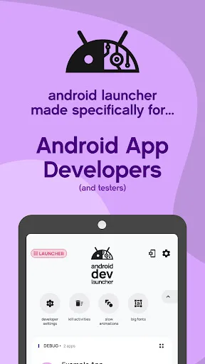android dev launcher screenshot 1