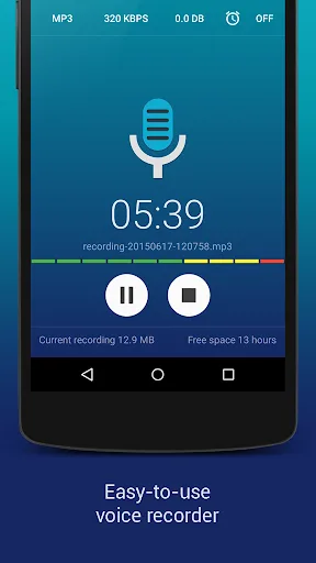 Hi-Q MP3 Voice Recorder (Pro) screenshot 1