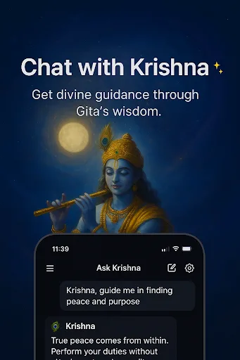 Ask Krishna AI - Bhagavad Gita screenshot 1