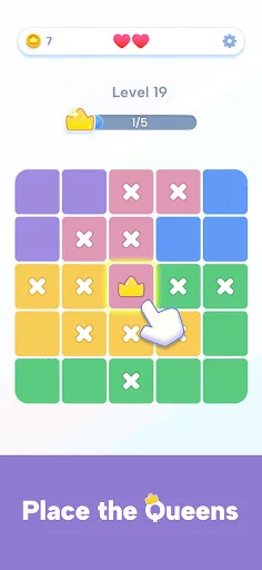 Queenzle - Queen Puzzle Game screenshot 1
