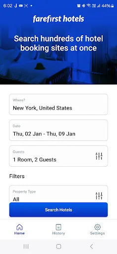 FareFirst Hotels - Book Stays screenshot 1