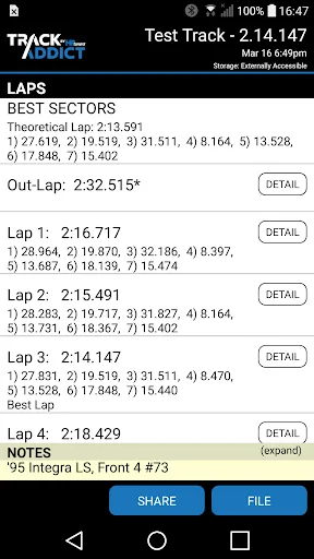 TrackAddict screenshot 2