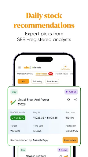 Mint: Stock Market & IPO News screenshot 1