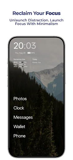 UnLauncher. Minimalist Home screenshot 2