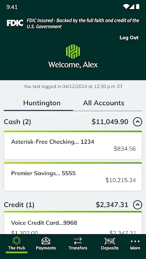 Huntington Mobile Banking screenshot 1