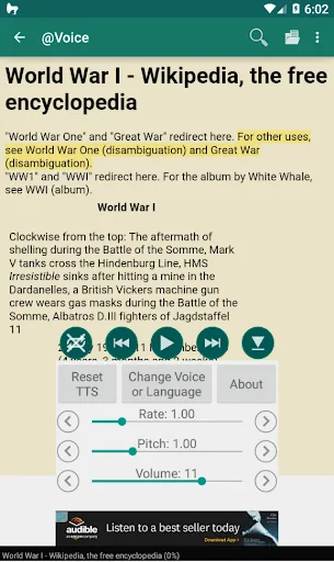 @Voice: Text to Speech Reader screenshot 2