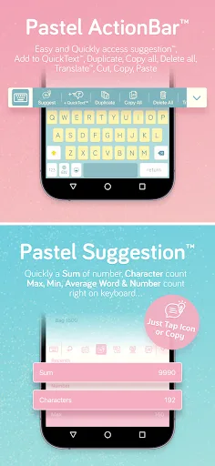 Pastel Keyboard Themes Color screenshot 5