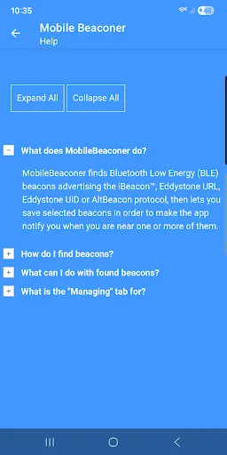 MobileBeaconer: Beacon scanner screenshot 5
