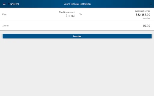 First Internet Bank Mobile screenshot 2