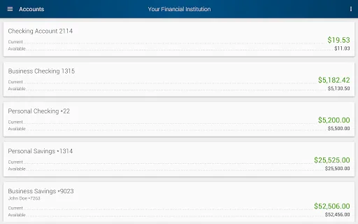 First Internet Bank Mobile screenshot 4