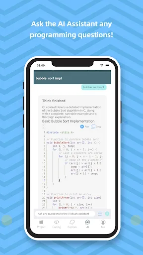 CCoder- C Compiler&IDE with AI screenshot 4