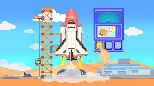 Dinosaur Rocket Games for kids screenshot 1