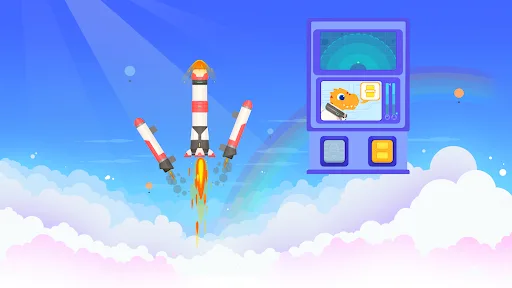 Dinosaur Rocket Games for kids screenshot 3