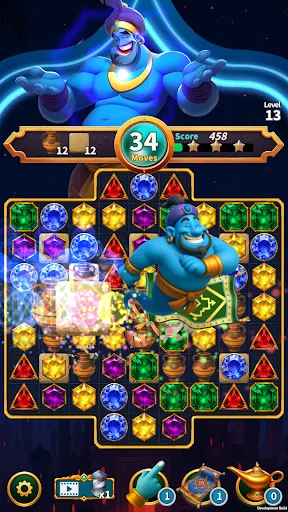 Jewel Nights Genie Puzzle Game screenshot 5