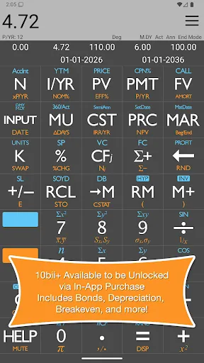 10bii Financial Calculator screenshot 2