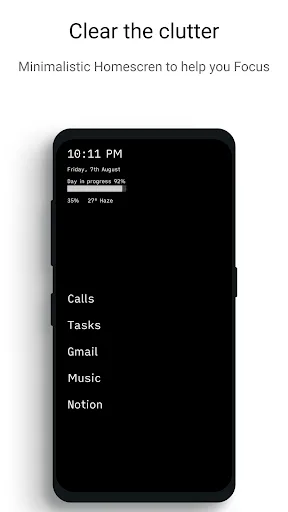 Indistract Minimalist Launcher screenshot 2