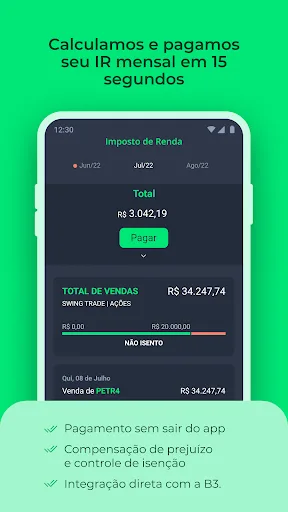 Grana - IR da bolsa automático screenshot 4