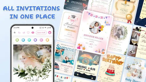 Invitation Card Maker & RSVP screenshot 1
