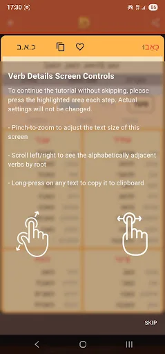 IRIS Hebrew Verbs screenshot 4
