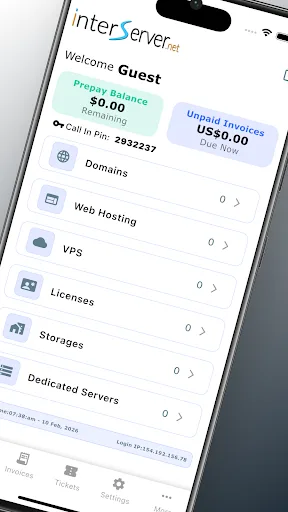 InterServer Mobile screenshot 2