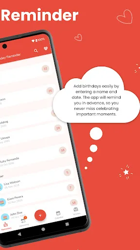 Birthday Reminder screenshot 2