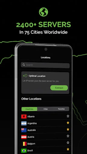 IPVanish: VPN Location Changer screenshot 2