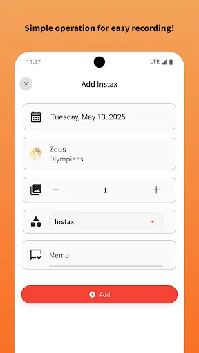 Chekiroku - Instax Counter screenshot 3