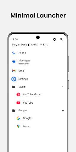 Think Minimal Launcher screenshot 1