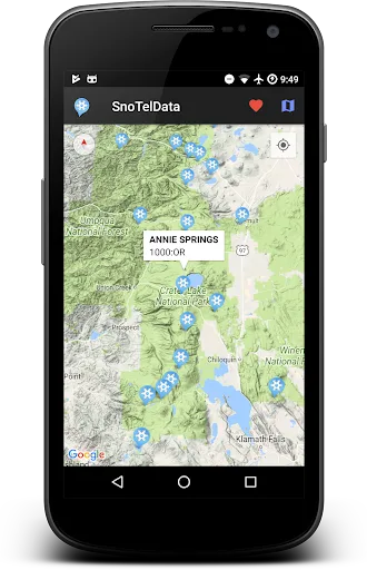 SnoTel Mapper - Snow Data screenshot 1