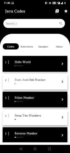 Java Codes screenshot 1