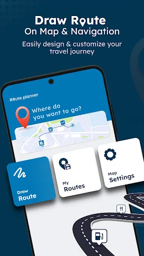 Draw Route On Map & Navigation screenshot 1