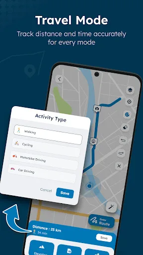 Draw Route On Map & Navigation screenshot 4